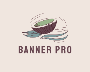 Natural Coconut Banner logo