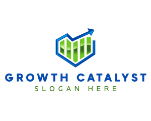 Chart Arrow Graph logo design