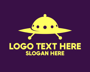 Yellow Cloche Spaceship logo