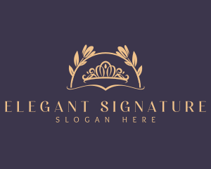 Elegant Crown Coronation logo design