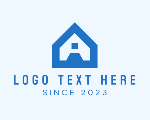 Blue House Letter A logo