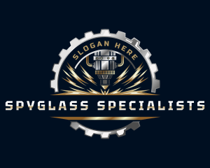 Gear Laser Equipment logo design