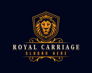 Royal Lion Shield logo design