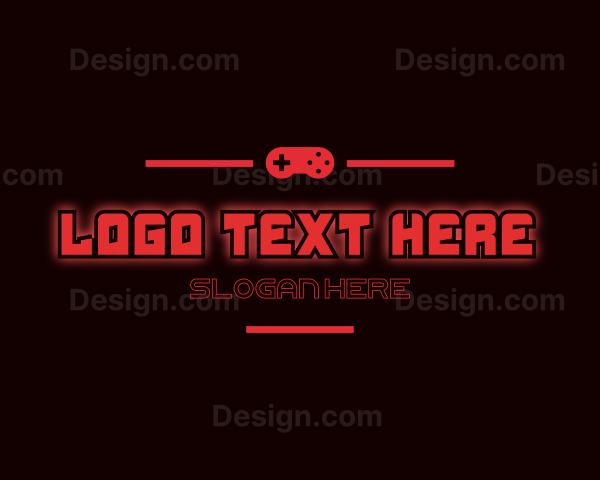 Gaming Console Text Logo