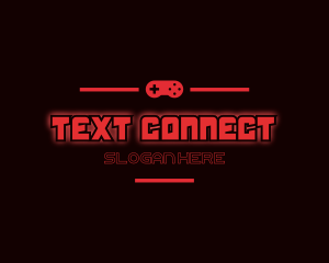 Gaming Console Text logo design