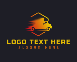 Delivery Transportation Truck logo