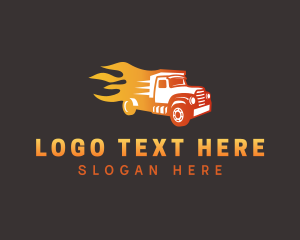 Gradient Flame Truck logo