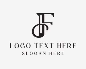 Simple Luxury Business Letter F logo