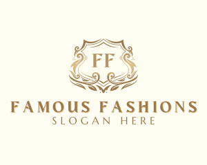 Stylish Fashion Shield logo design