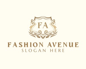 Stylish Fashion Shield logo design