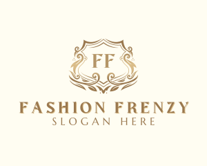 Stylish Fashion Shield logo design