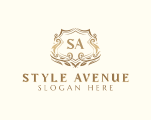 Stylish Fashion Shield logo design