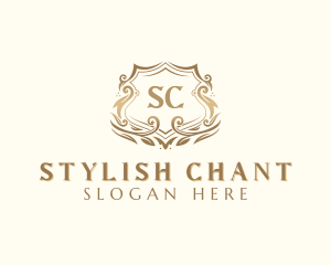 Stylish Fashion Shield logo design