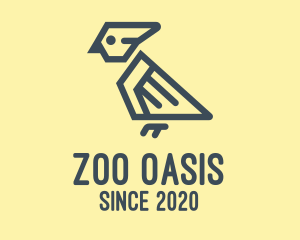 Gray Parrot Zoo logo design