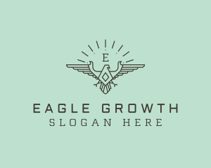 Diamond Military Eagle logo design