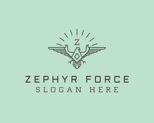 Diamond Military Eagle logo design