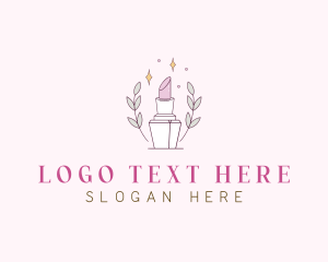 Beauty Salon Lipstick Logo