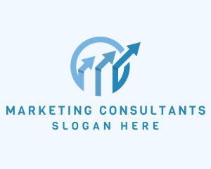 Marketing Business Arrow logo design