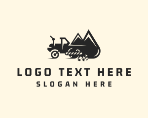 Road Roller Construction Machinery  logo