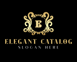 Elegant Ornament Crest logo design