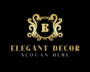 Elegant Ornament Crest logo design