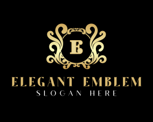 Elegant Ornament Crest logo design