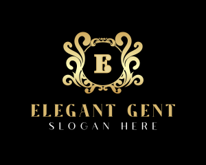 Elegant Ornament Crest logo design