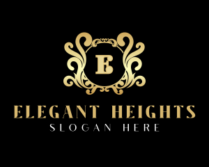 Elegant Ornament Crest logo design