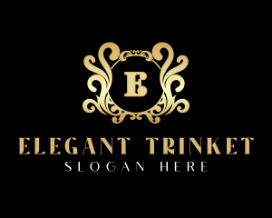 Elegant Ornament Crest logo design
