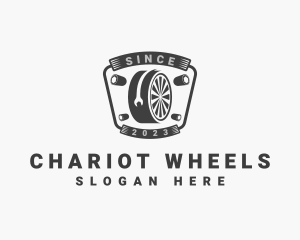 Panel Beater Mechanic Wheel logo design