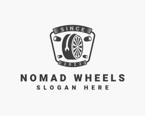 Panel Beater Mechanic Wheel logo design