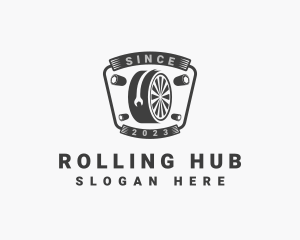 Panel Beater Mechanic Wheel logo design