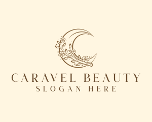 Moon Floral Beauty logo design