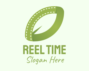 Green Leaf Reel logo design