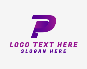 Digital Business Letter P logo