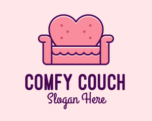 Loveseat Love Couch  logo design