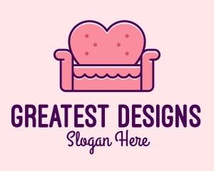 Loveseat Love Couch  logo design