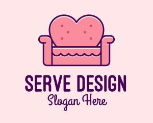 Loveseat Love Couch  logo design