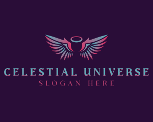 Celestial Angel Wings logo