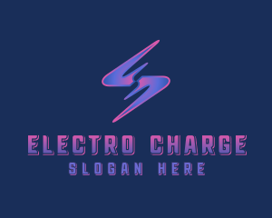 Thunder Lightning Electricity logo design