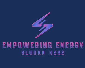 Thunder Lightning Electricity logo design