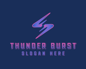 Thunder Lightning Electricity logo design