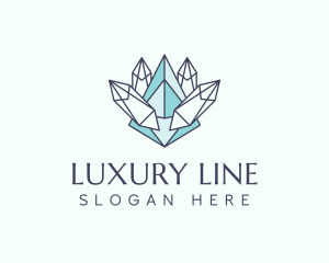 Luxury Crystal Jewelry logo design