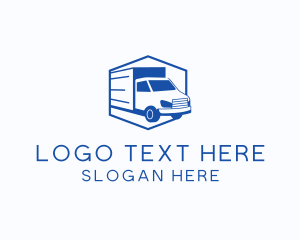 Delivery Truck Courier Logo