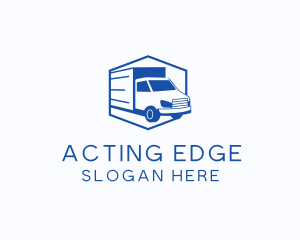 Delivery Truck Courier logo design