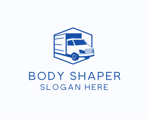 Delivery Truck Courier logo design