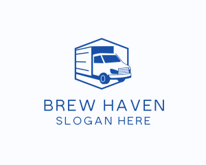 Delivery Truck Courier logo design