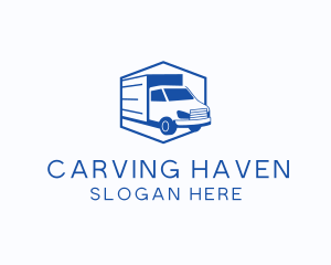 Delivery Truck Courier logo design