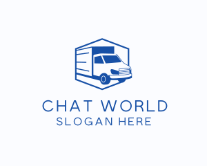 Delivery Truck Courier logo design