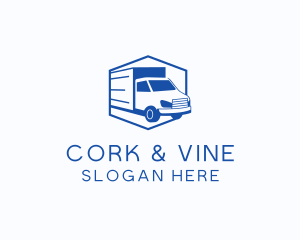 Delivery Truck Courier logo design